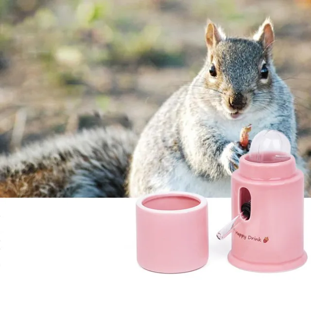 Hamster Water Dispenser Automatic Ceramics Drinking Bottle Device Small Animals Parrots Birds Leak-Proof Quiet Hydrate Feeder 2