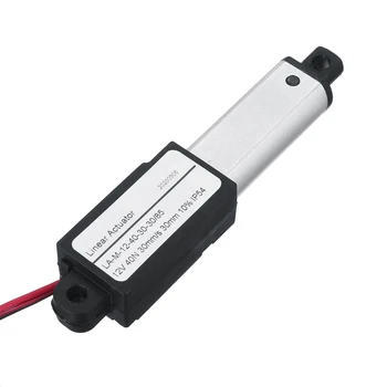 

Potable Metal Gear Mini Linear Actuator 12V Stroke 30mm Electric DC Motor 9.5mm/s 15mm/s 30mm/s Speed