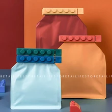 4 предмета, штаны с принтом героев из мультфильмов сумка для хранения клип-загерметизируйте мешки уплотнительный шток Органайзер Домашний ...