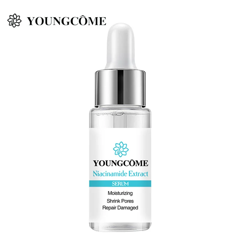 YOUNGCOME Hyaluronic Acid Nicotinamide Vitamin C Face Serum Moisturizing Whitening Firming Skin Shrinking Pores Care |