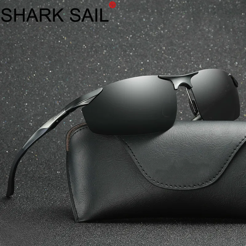 

SHARK SAIL Brand Design Fashion Sunglasses Men Polarized Chameleon Photochromism Anti Glare Glasses Day Driving Male Sunglasses