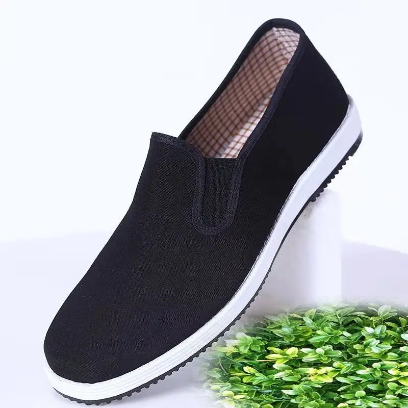 Casual Shoes Men's 2023 New Outdoor Light Canvas Walking Shoes Spring Autumn Men's Moccasin Antiskid Driving Shoes Large 45 6