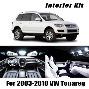 

22pcs White Canbus led Car interior lights Package Kit For Volkswagen VW Touareg 2003-2010 LED interior light Kit