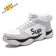 Летняя мужская обувь; Спортивная повседневная модная обувь; модная обувь на толстой подошве; белые студенческие туфли на очень высоком каблуке для папы; Мужская обувь; 909