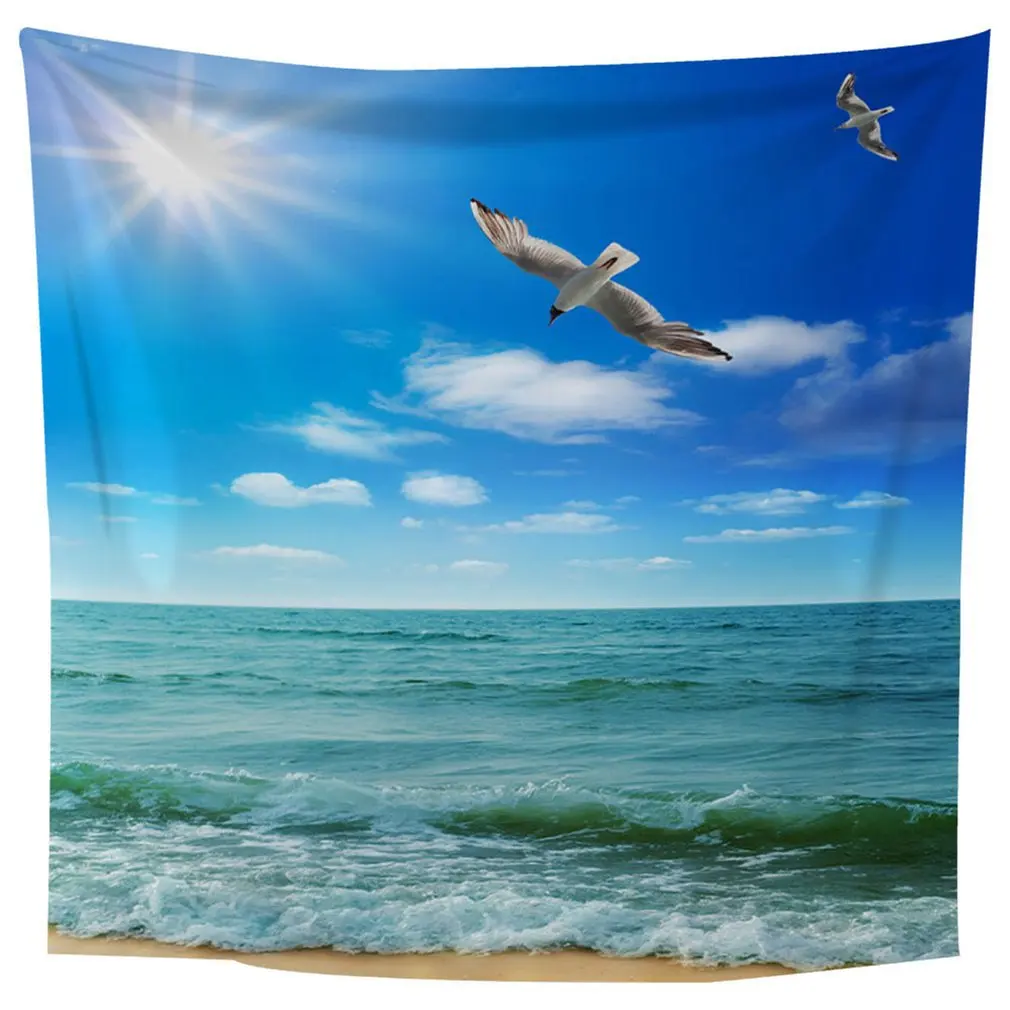 

Sea view 15-1 Square 1.5*1.8m Wall Hanging Carpet Bedroom Decoration Beautiful Scenery Painting