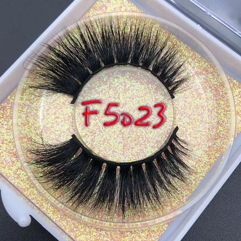 F5D23 Mikiwi 5D квадратный чехол накладные ресницы длинные настоящие норковые легкие ресницы Вес Мягкий Объем полный ресницы драматические накладные ресницы - Цвет: F5D23