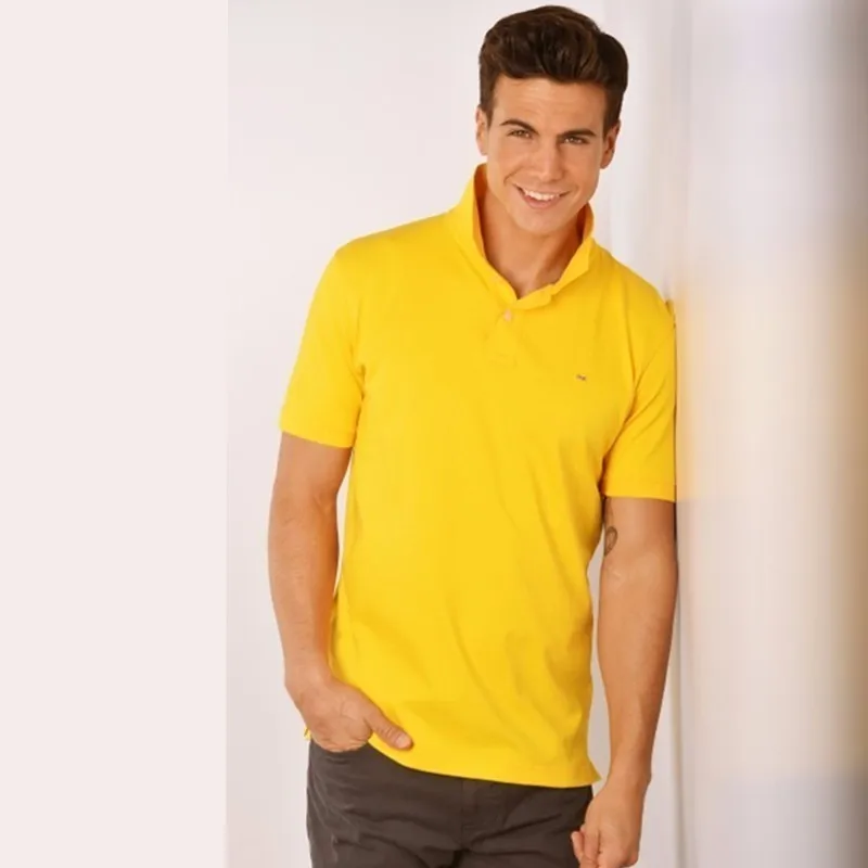 Eden Park мужские поло летние аэронавтики короткие поло Hommes одежда Camisa Masculina повседневная спортивная одежда синие розовые мужские футболки поло - Цвет: Yellow