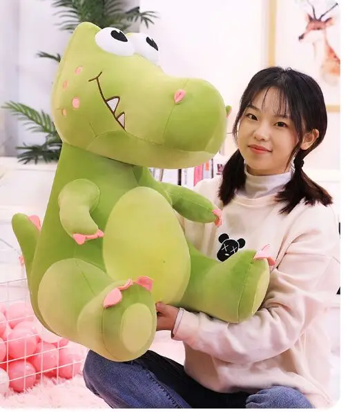 

Новая игрушка мультяшный крокодил плюшевая игрушка прекрасный зеленый крокодил мягкая кукла диванная подушка, подарок на день рождения b0563