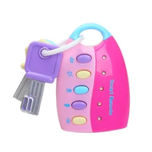 Детская развивающая музыкальная игрушка, красочная вспышка, звук дистанционного автомобиля, голоса, Автомобильный ключ, ролевые игры, игрушки для детей, музыкальная Автомобильная игрушка-ключ