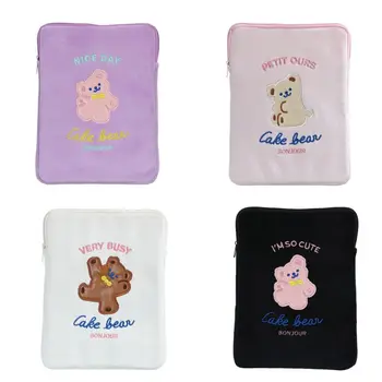 

Multifunctional Laptop Sleeve Case Bag Cartoon Pattern Embroidery Pouch Cover for 11in 10.5in 9.7in Tablet