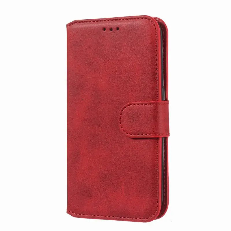 Чехол для samsung Galaxy J1, чехлы для телефонов, кожаный бумажник, флип-чехол для samsung J120, винтажный бизнес-чехол для мужчин - Цвет: Red Case