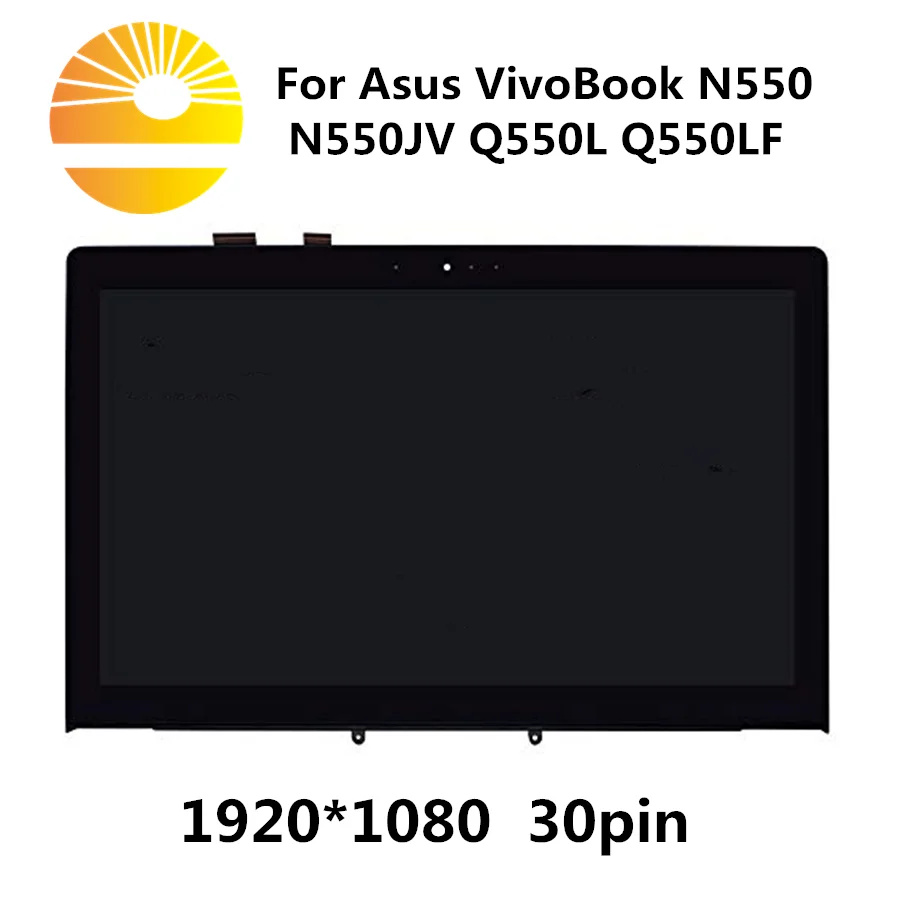 Для Asus VivoBook N550JV N550 Q550L Q550LF 13N0-PXA0111 JA-DA5357SA ЖК-дисплей Экран сенсорный дигитайзер