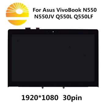 

For Asus VivoBook N550JV N550 Q550L Q550LF 13N0-PXA0111 JA-DA5357SA LCD Screen Touch Screen Digitizer Glass Assembly Frame