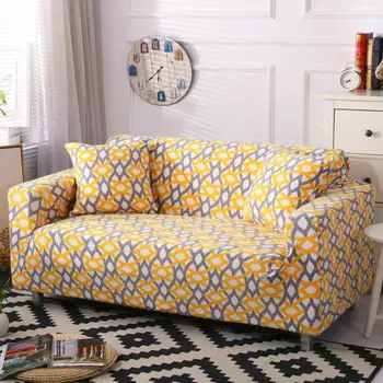 

Floral Printing Couch Cover Elastic sofa cover sofa towel Slip-resistant sofa covers for living room fully-wrapped anti-dust