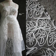 3D шерсть вязание одежды узор Вышивка Мягкая дизайнерская ткань для лоскутное Базен riche getzner tissus telas por metros