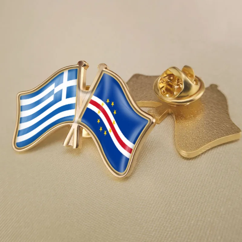 Distintivi Spilla Spilla Con Spille Incrociate A Doppia Amicizia In Grecia E Capo Verde