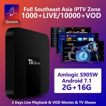 

IPTV Subscription TX3 Mini 2G 16G Smart Android TV Box and 2 Years Free FFIPTV 1000+ Live Channels 10000 VOD Chinese Asia Htv
