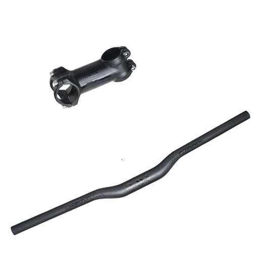 Бургундия Toseek Conjunto Manillar De La Bicicleta De Fibra De Carbono UD Subida Plana Del Manillar+ Stem+ Seatpost Mtb Carretera Bicicl - Цвет: Бургундия