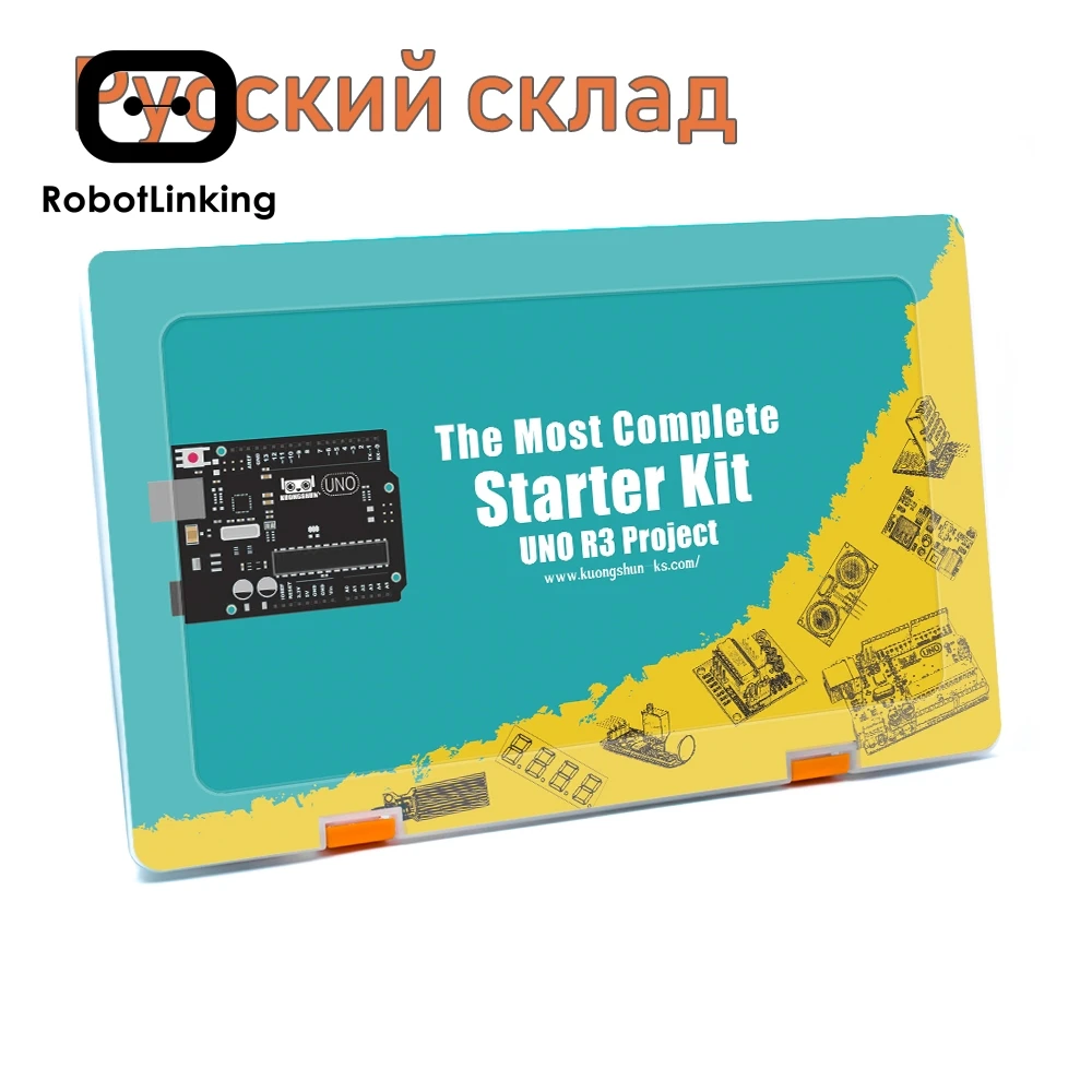 Robotlinking EL-KIT-003 UNO/мега проект супер стартер электронный DIY комплект с учебником для Arduino