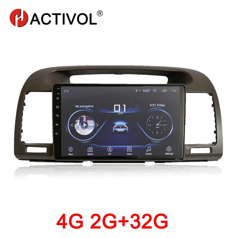 HACTIVOL 2G+ 32G Android 9,1 автомобильный мультимедийный плеер для Toyota Camry 2002-2006 автомобильный dvd-плеер gps-навигатор автомобильный аксессуар 4G интернет