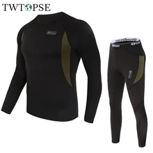 TWTOPSE, мужской зимний комплект нижнего белья для скейтбординга, лыжного спорта, теплый флисовый спортивный компрессионный костюм для женщин, для велоспорта, пешего туризма, рыбалки