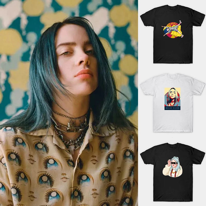 

New Sale Billie Eilish Funny Design T-Shirt 2020 Summer Men/women Cotton Casual Tops Hip Hop Cool Streetwear Unisex Plus Size