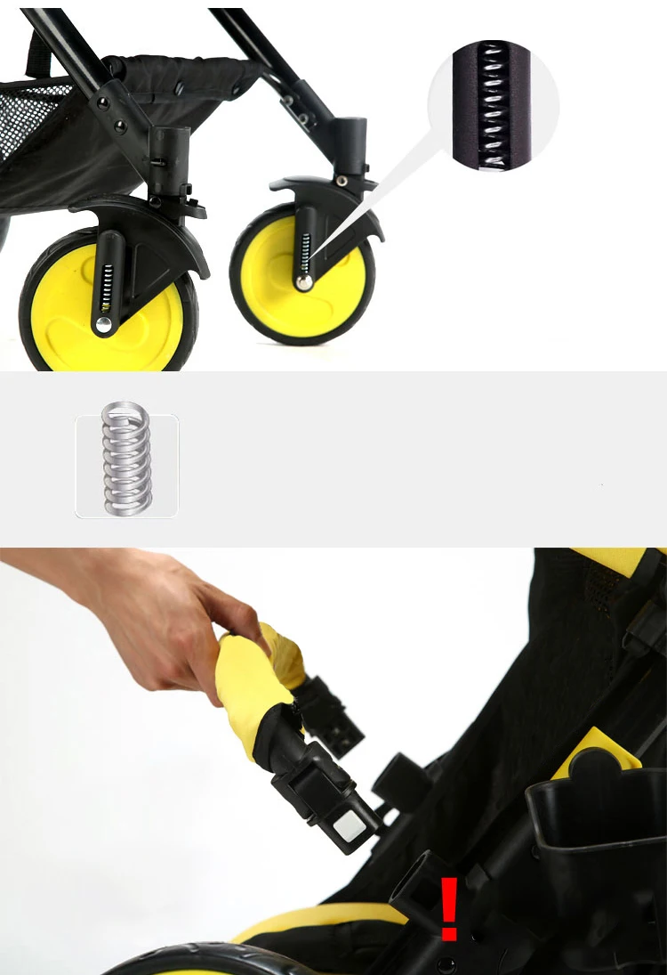 Luxury baby stroller scientific design folds easily and conveniently 0-3 years  carrying capacity steel frame EVA wheels