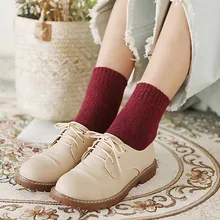 5 пар/упак. носки женские осень и зима плюс бархат толстые теплые махровые носки женские носки без пятки имитация кроличьей шерсти носки