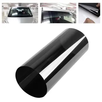 

Black 20x 150cm Car Window Foils Tint Tinting Film Roll Car Auto Home Window Glass Summer Solar UV Protector Sticker Films TSLM1