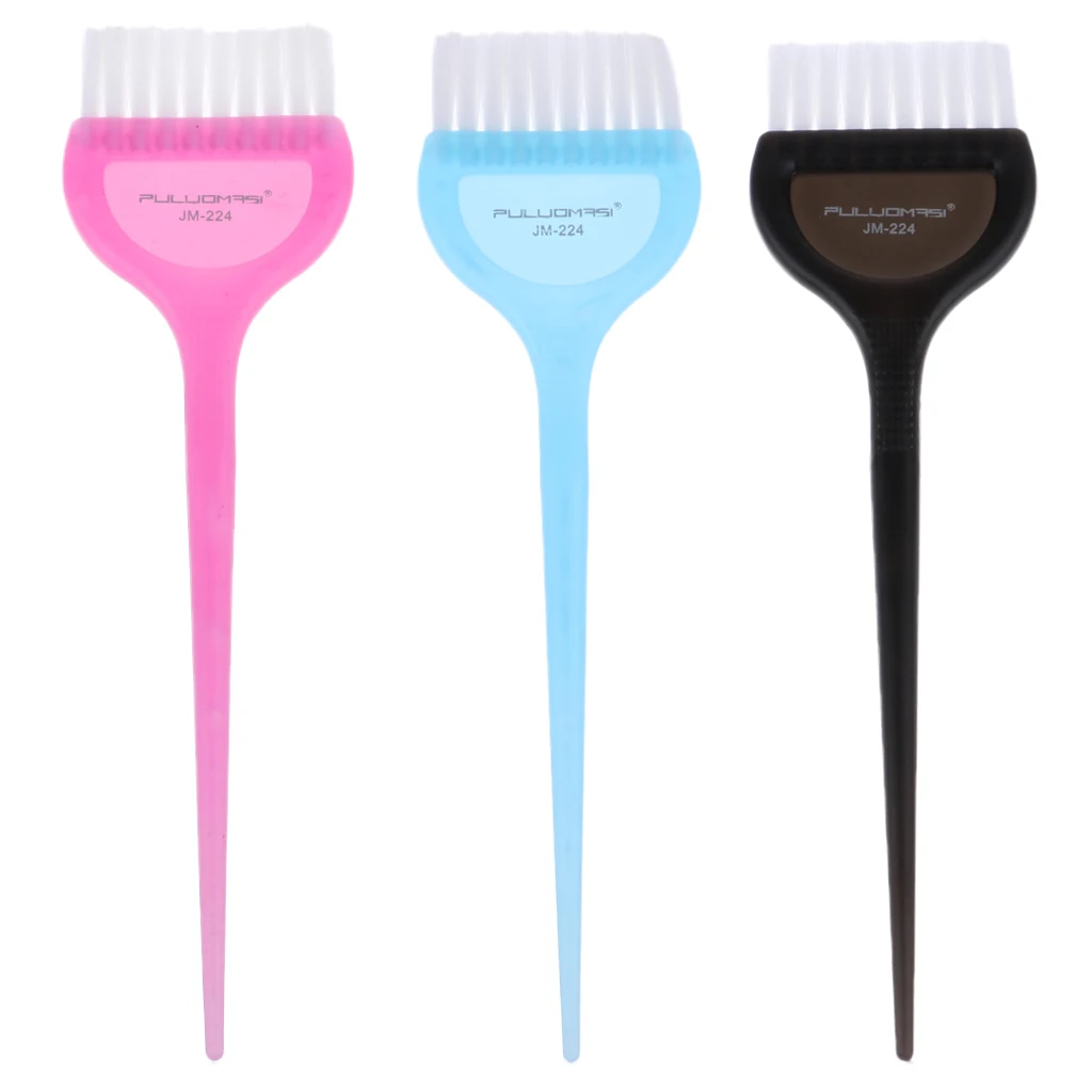 Hair Tint Brush Professional Hair Coloring Dye Applicator Brush Suit for Home Salon - 3 Colors Optional