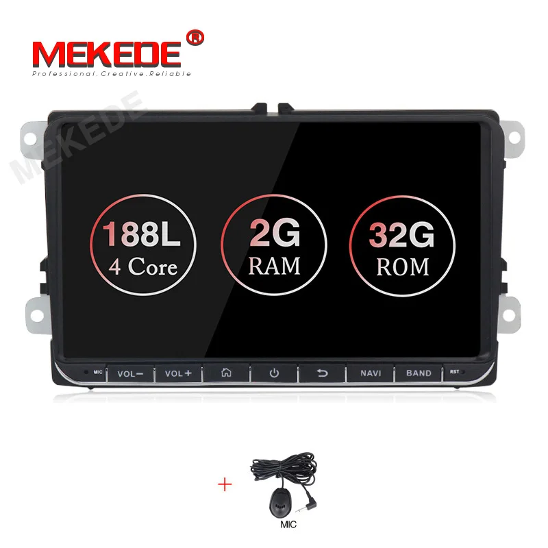 model MEKEDE Android 9,1 Автомобильный gps навигатор для Volkswage GOLF 5, 6 Polo Passat b5 Tiguan Touran Skoda, seat wifi BT 9 ''2G 2+ 32G - Цвет: model