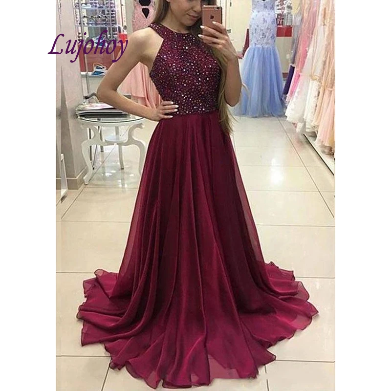Sexy Bourgondië Luxe Lange Avondjurken Party Een Lijn Plus Size Vrouwen Dames Prom Formele Avondjurken Jurken Sexy Bourgondië Luxe Lange Avondjurken Party Een Lijn Plus Size Vrouwen Dames Prom Formele Avondjurken Jurken