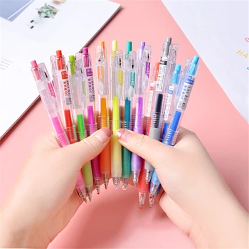 BalleenShiny 6PCS Colors Jelly Pen Set Kids Drawing Art Gel Pen For Scrapbook Album Painting Tool Baby Education Toy Child Gift 6