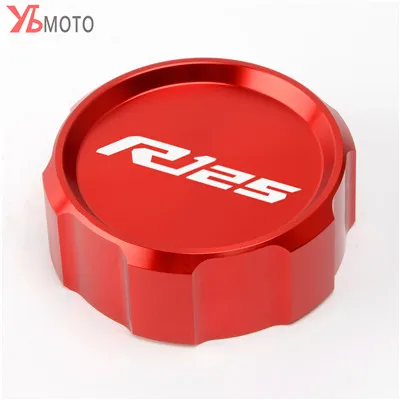 VSKTE With Logo Aluminum Motorcycle Accessories Rear Brake Fluid Reservoir Cap Oil Cup Fit For YAMAHA YZFR125 YZF R125 2014 2015 2016 2017 Accessories Color : Gold 