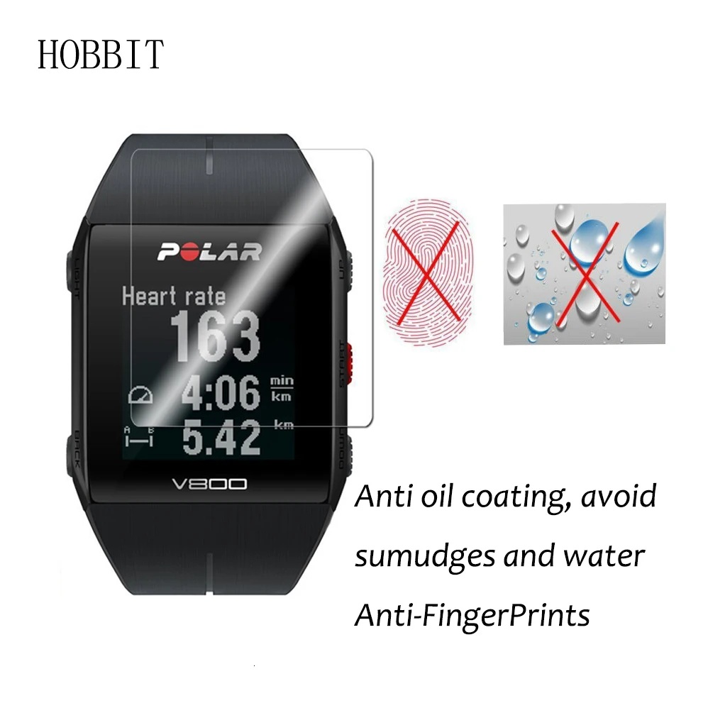3 упаковки для Polar V800 7H нано Взрывозащищенный протектор экрана gps спортивные часы пленка против царапин анти-отпечатков пальцев Защита экрана