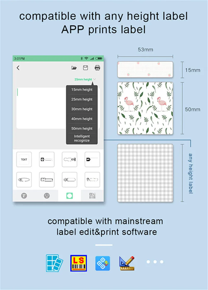 GOOJPRT портативный принтер с наклейками, мини Карманный фотопринтер для iOS и Android системы, подарки для детей