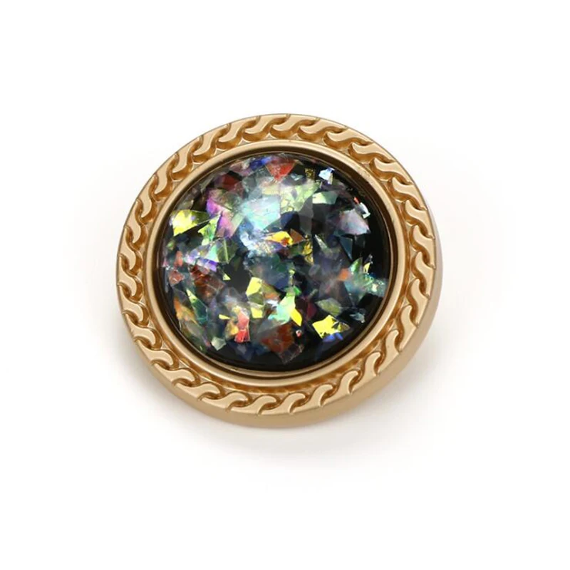 

High-grade Metal Gold/Silver imitation pearl buttons Jacket shirt metal buttons Sweater coat Overcoat button