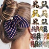 MINHIN New Chiffon Bowknot Silk Hair Scrunchies for Women Cute Pearl Ponytail Holder Hair Rope Rubber Bands Hair Accessories ► Photo 1/6