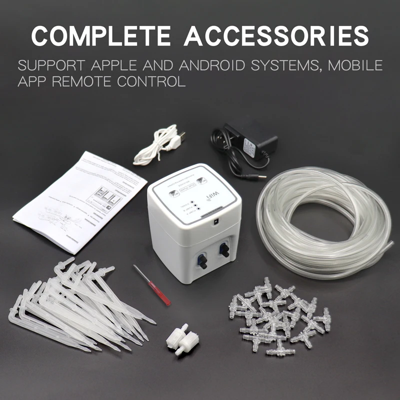 Details about   Automatic Watering Device Drip Irrigation System WIFI Water Pump Timer Tool Kits 
