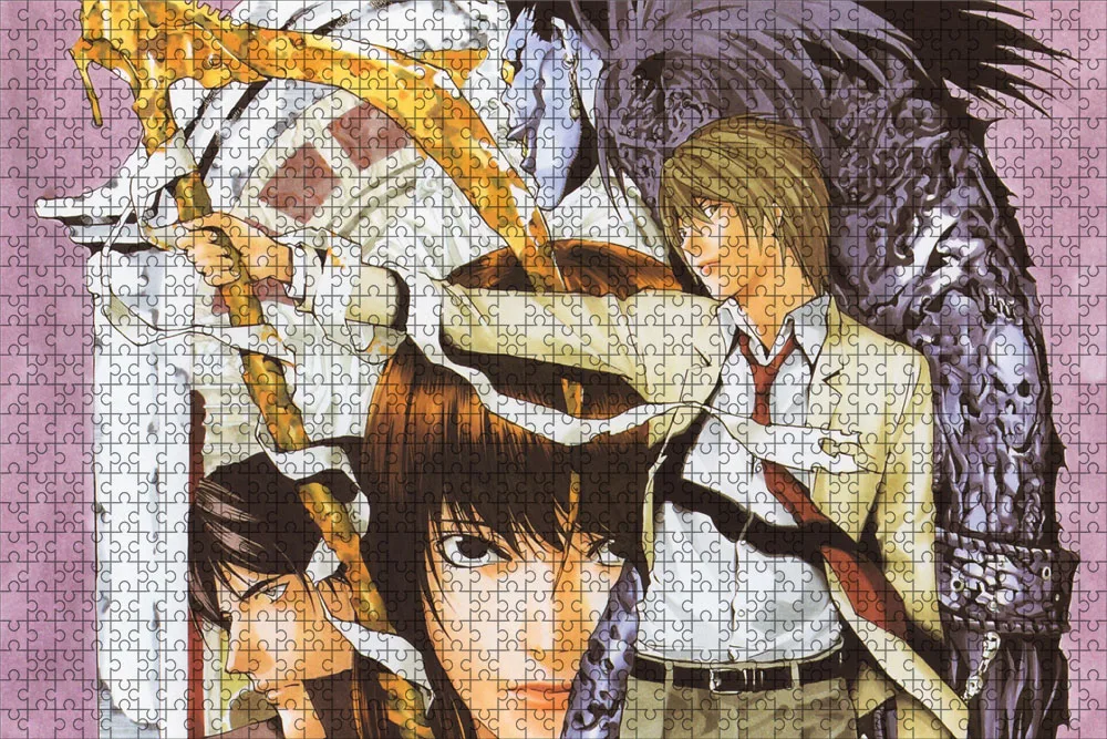 500 Piece Japanese Anime Death Note Puzzles Wooden Yagami Light Puzzles For Adults Children Educational Toys Gifts