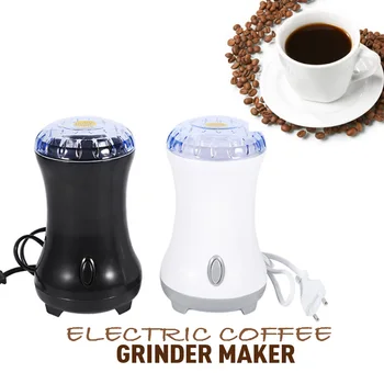 

Mini Electric Coffee Spice Grinder Maker Burr Beans Nuts Spices Grinding Tools For Kitchen Dining Bar Manual Coffee Grinders New