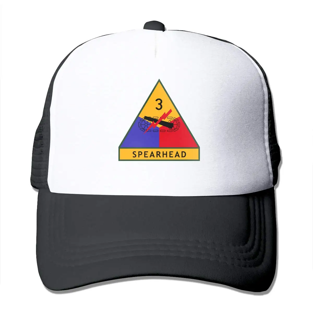 3-я бронированная дивизия унисекс Сетка Регулируемая бейсбольная кепка Дальнобойщик Шляпа