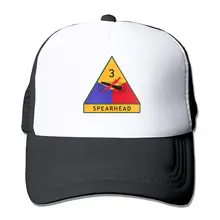 3-я бронированная дивизия унисекс Сетка Регулируемая бейсбольная кепка Дальнобойщик Шляпа