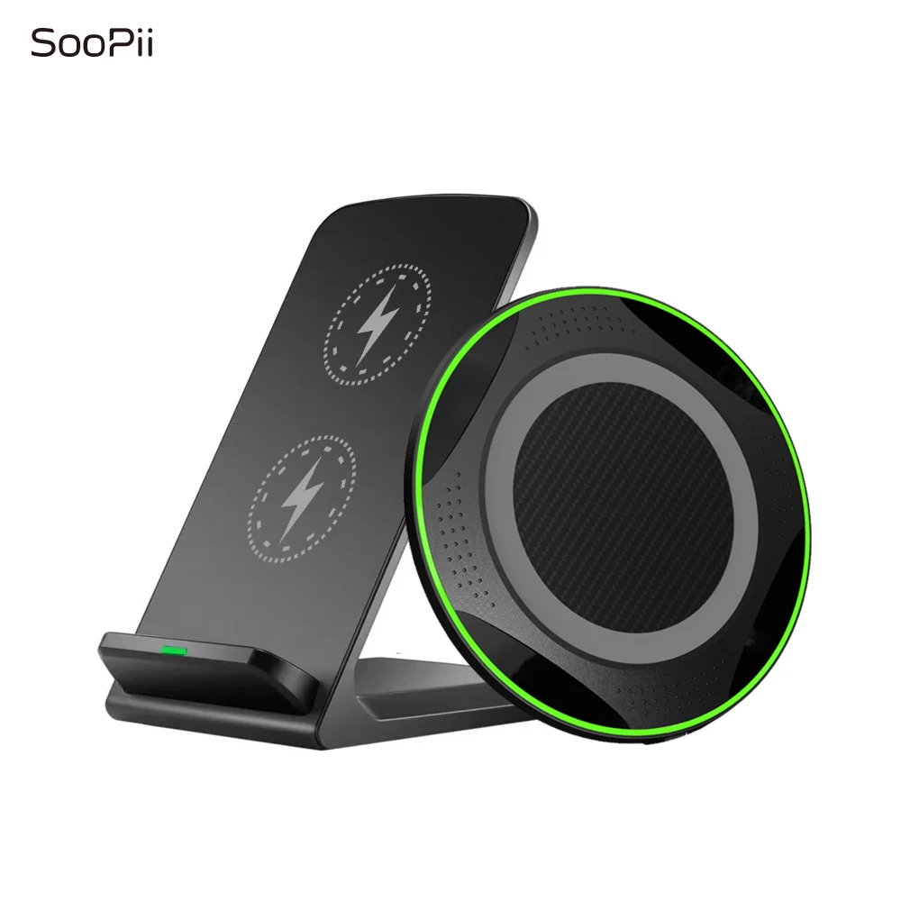 SooPii Беспроводное зарядное устройство qi сертифицированная Беспроводная зарядная
