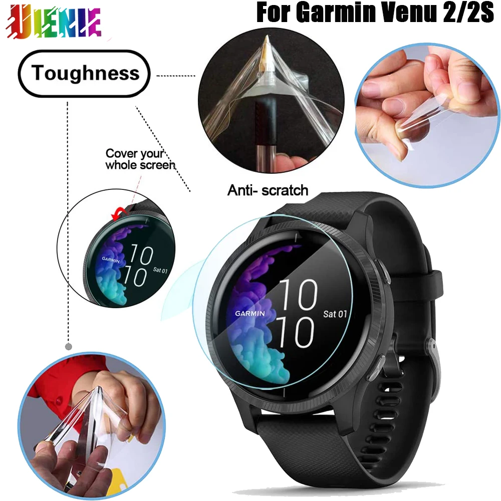 

2 шт. мягкая Гидрогелевая пленка для наручных часов Garmin шнур 2, водостойкая пленка для умных часов Garmin шнур 2 S, Гидрогелевая пленка, аксессуары