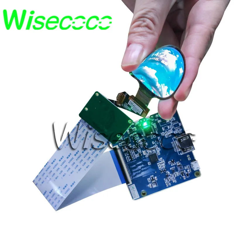 Hdmi para Mipi Dobrável para Relógio Wisecoco Flexível Oled Display Polegada Círculo Redondo Amoled Tela Driver Board Macio Inteligente 1.39 - Imagem 2