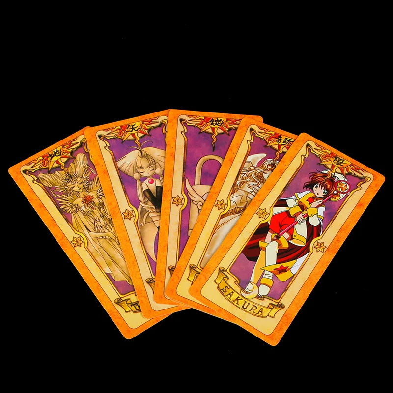 Аниме Cardcaptor Sakura Clow Card Косплей prop KINOMOTO SAKURA Card captor карты с Сакурой Таро