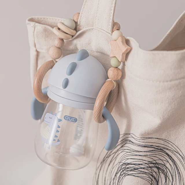 1pc Baby Pacifier Clip Chain Bottle Dummy Holder For Nipples Pacifier Clips Stroller Accessories Holder Adjustable Wooden Chains 6