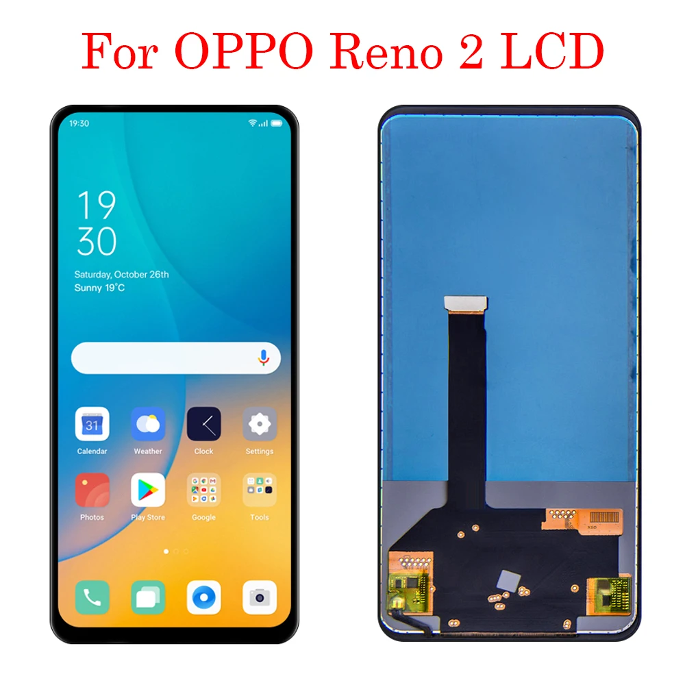 

6.5 inch test, suitable for Oppo Reno2 Reno 2 AMOLED LCD display + touch screen digitizer PCKM70 PCKT00 PCKM00