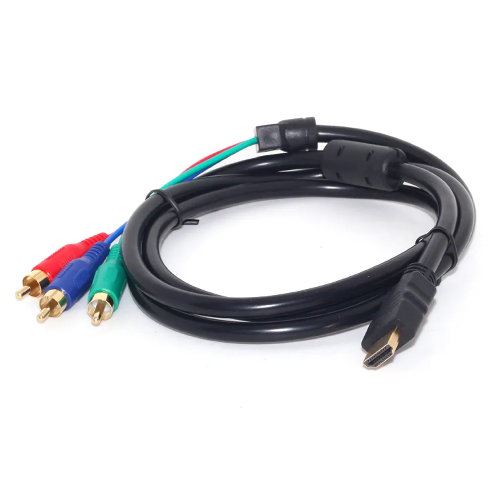 MODAO 1 5 m HDMI Male to 3 RCA видео конвертер кабель адаптер для HDTV DVD 1080P 7 31 | Электроника